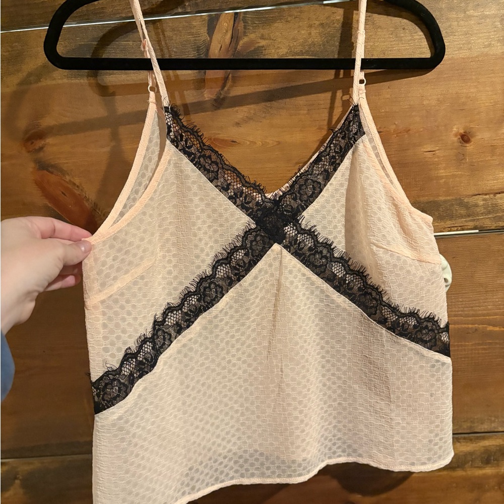 Lace Trim Peach Camisole